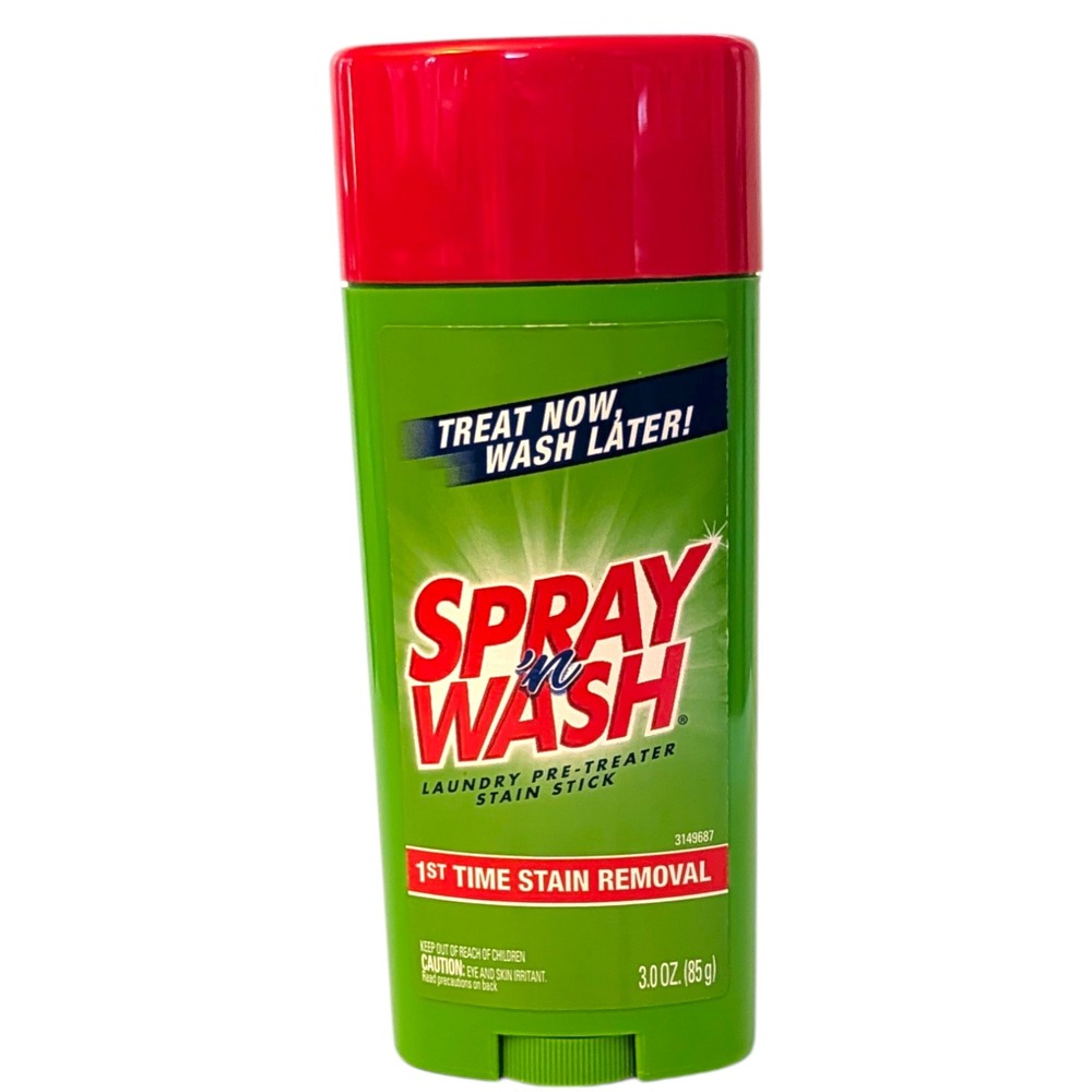 Spray n Wash Laundry Pre-Treater Stain Stick 3.0 oz 80% Full Portable Travel‎